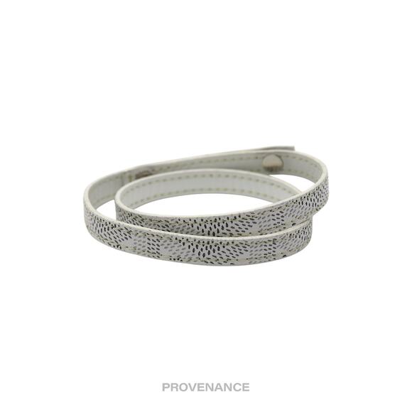 🔴 Goyard Double Wrap Bracelet - White Goyardine - Picture 3 of 6